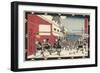 Night Attack, 1843-1847-Utagawa Hiroshige-Framed Giclee Print