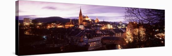 Night, Baden, Switzerland-null-Stretched Canvas