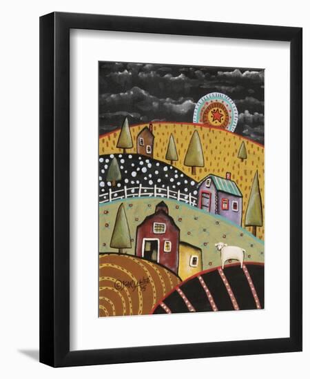 Night Barn 1-Karla Gerard-Framed Giclee Print