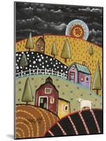 Night Barn 1-Karla Gerard-Mounted Giclee Print