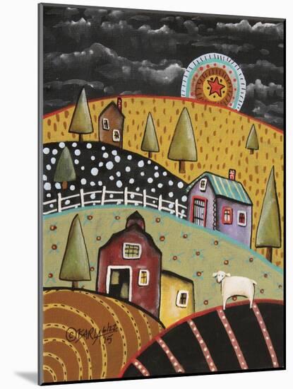 Night Barn 1-Karla Gerard-Mounted Giclee Print