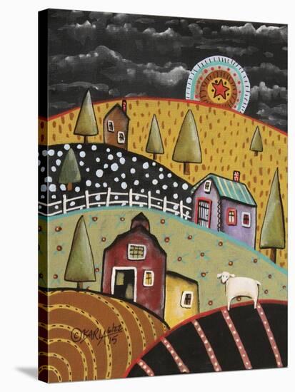 Night Barn 1-Karla Gerard-Stretched Canvas