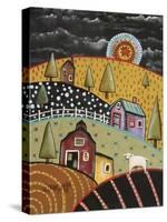 Night Barn 1-Karla Gerard-Stretched Canvas