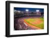 Night baseball game at historic Fenway Park, Boston Red Sox, Boston, Ma., USA, May 20, 2010, Red...-null-Framed Photographic Print