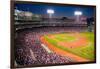 Night baseball game at historic Fenway Park, Boston Red Sox, Boston, Ma., USA, May 20, 2010, Red...-null-Framed Photographic Print