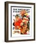 "'Night before Christmas'," Saturday Evening Post Cover, December 26, 1936-Joseph Christian Leyendecker-Framed Premium Giclee Print