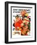 "'Night before Christmas'," Saturday Evening Post Cover, December 26, 1936-Joseph Christian Leyendecker-Framed Premium Giclee Print