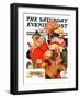 "'Night before Christmas'," Saturday Evening Post Cover, December 26, 1936-Joseph Christian Leyendecker-Framed Giclee Print