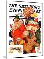 "'Night before Christmas'," Saturday Evening Post Cover, December 26, 1936-Joseph Christian Leyendecker-Mounted Giclee Print