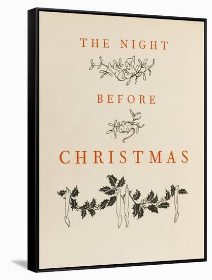 Night before Christmas-Arthur Rackham-Framed Stretched Canvas