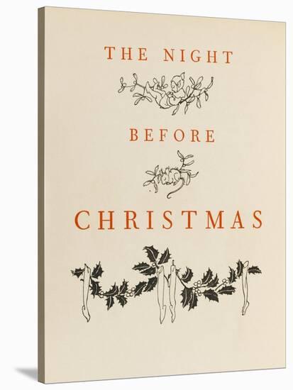 Night before Christmas-Arthur Rackham-Stretched Canvas