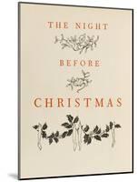 Night before Christmas-Arthur Rackham-Mounted Art Print