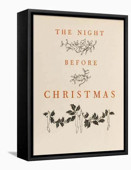 Night before Christmas-Arthur Rackham-Framed Stretched Canvas