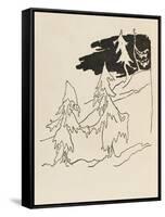 Night before Christmas-Arthur Rackham-Framed Stretched Canvas