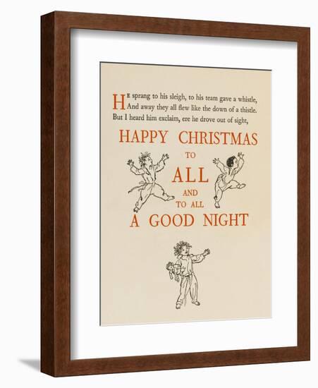 Night before Christmas-Arthur Rackham-Framed Art Print