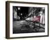 Night Bench-L^ Outchill-Framed Art Print