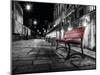 Night Bench-L^ Outchill-Mounted Art Print