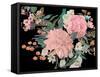 Night Blooming Flowers II-Melissa Wang-Framed Stretched Canvas