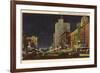 Night, Business District, Lansing, Michigan-null-Framed Premium Giclee Print