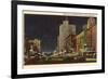 Night, Business District, Lansing, Michigan-null-Framed Premium Giclee Print