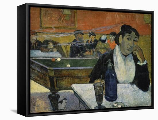 Night Cafe at Arles-Paul Gauguin-Framed Stretched Canvas