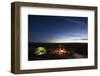 Night Camping Scene with Lit Up Tent and Campfire. Moab, Utah-Matt Jones-Framed Photographic Print