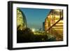 Night Capture of Ultra Modern Architecture in Jianggan-Andreas Brandl-Framed Photographic Print