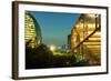 Night Capture of Ultra Modern Architecture in Jianggan-Andreas Brandl-Framed Photographic Print