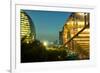 Night Capture of Ultra Modern Architecture in Jianggan-Andreas Brandl-Framed Photographic Print