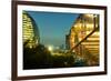 Night Capture of Ultra Modern Architecture in Jianggan-Andreas Brandl-Framed Photographic Print