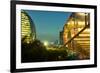 Night Capture of Ultra Modern Architecture in Jianggan-Andreas Brandl-Framed Photographic Print