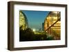 Night Capture of Ultra Modern Architecture in Jianggan-Andreas Brandl-Framed Photographic Print