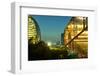 Night Capture of Ultra Modern Architecture in Jianggan-Andreas Brandl-Framed Photographic Print