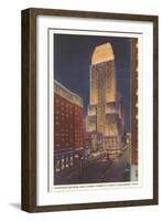 Night, Carew Tower, Cincinnati, Ohio-null-Framed Art Print