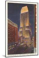 Night, Carew Tower, Cincinnati, Ohio-null-Mounted Art Print