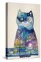 Night Cat 2-Oxana Zaika-Stretched Canvas