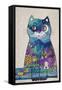 Night Cat 3-Oxana Zaika-Framed Stretched Canvas