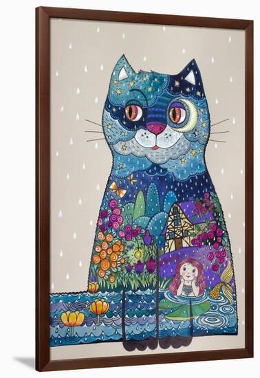 Night Cat 3-Oxana Zaika-Framed Giclee Print