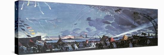 Night Celebration on the Neva, 1923-Boris Mikhajlovich Kustodiev-Stretched Canvas