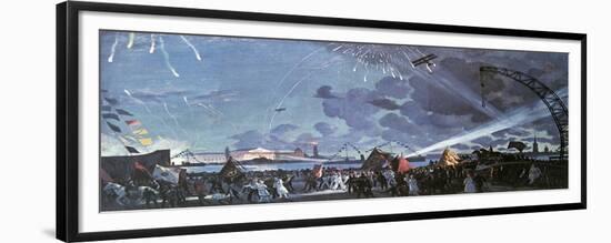 Night Celebration on the Neva, 1923-Boris Mikhajlovich Kustodiev-Framed Giclee Print