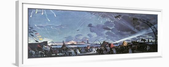 Night Celebration on the Neva, 1923-Boris Mikhajlovich Kustodiev-Framed Giclee Print