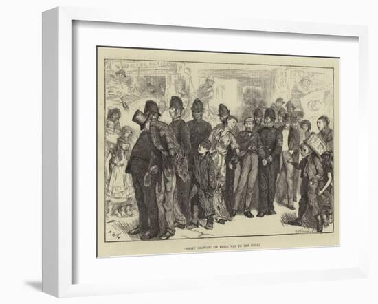 Night Charges on their Way to the Court-Arthur Boyd Houghton-Framed Giclee Print