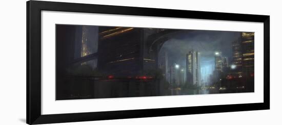 Night City-Stephane Belin-Framed Art Print