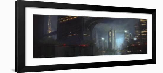 Night City-Stephane Belin-Framed Art Print