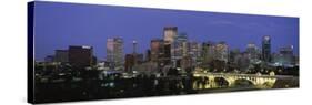 Night, Cityscape, Calgary, Alberta-null-Stretched Canvas