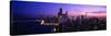 Night, Cityscape, Chicago, Illinois, USA-null-Stretched Canvas