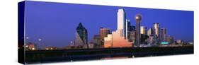 Night, Cityscape, Dallas, Texas, USA-null-Stretched Canvas