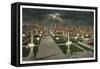 Night, Civic Center, Denver, Colorado-null-Framed Stretched Canvas