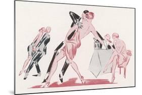 Night-Club Couple Show How Sexy the Tango Can Be-Raldejo-Mounted Art Print