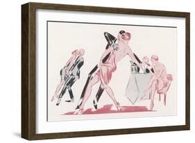 Night-Club Couple Show How Sexy the Tango Can Be-Raldejo-Framed Art Print